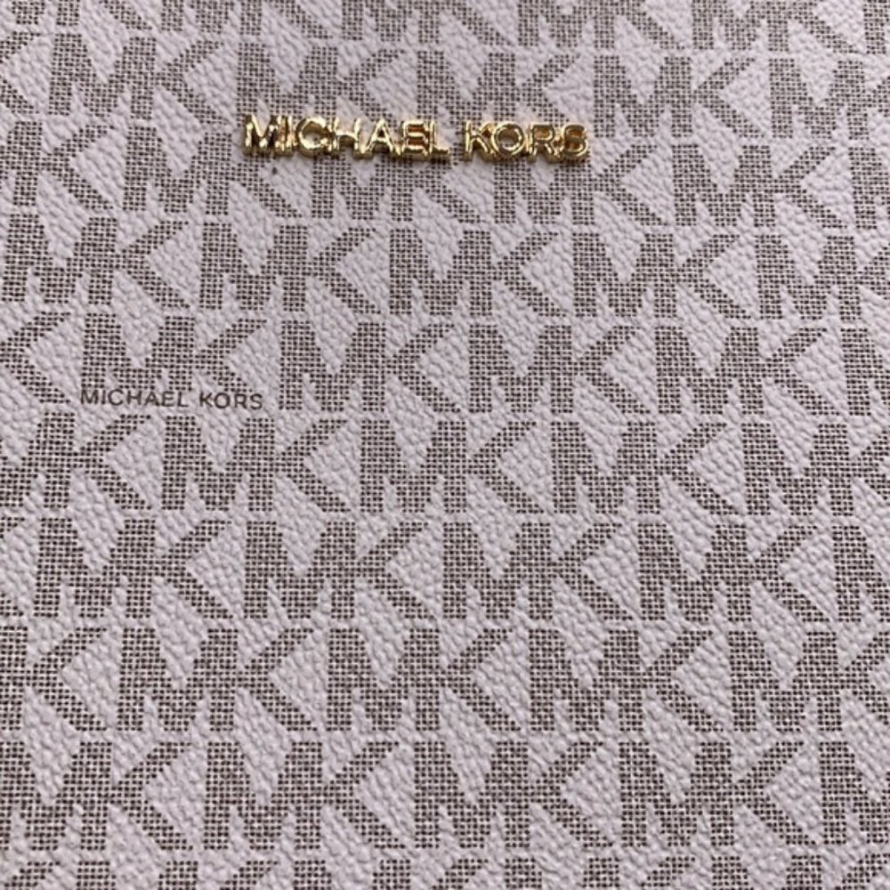 Michael Kors Jet Set Travel Large Messenger Crossbody Bag Light Cream Multi - Picture 11 of 16